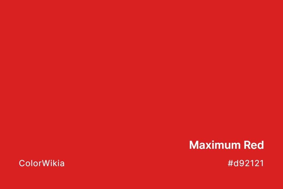 maximum red color d92121