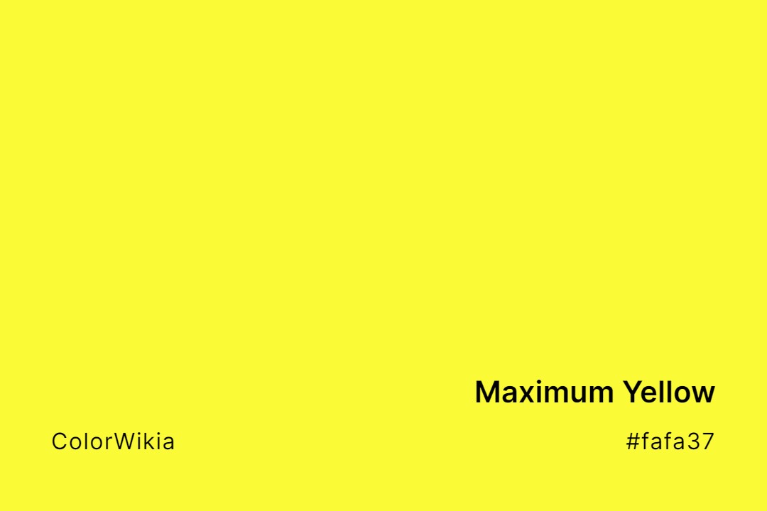 maximum yellow color fafa37
