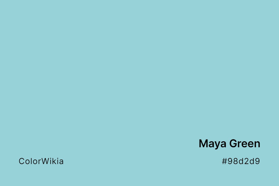 Maya Green Color – #98d2d9: Codes and Complete Breakdown