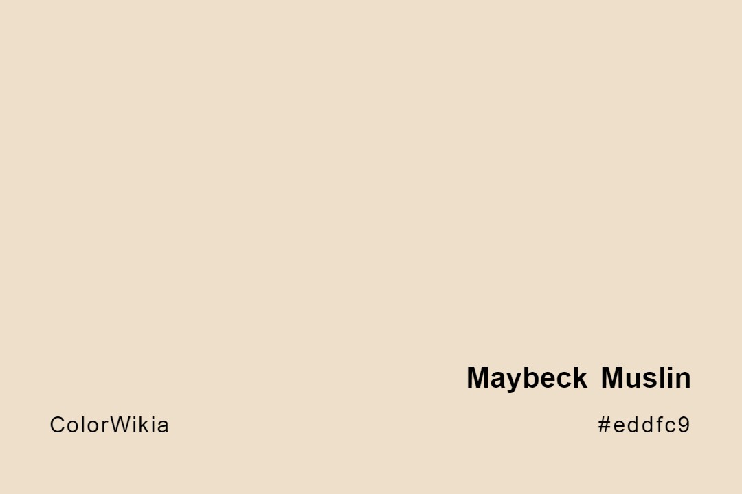 maybeck muslin color eddfc9
