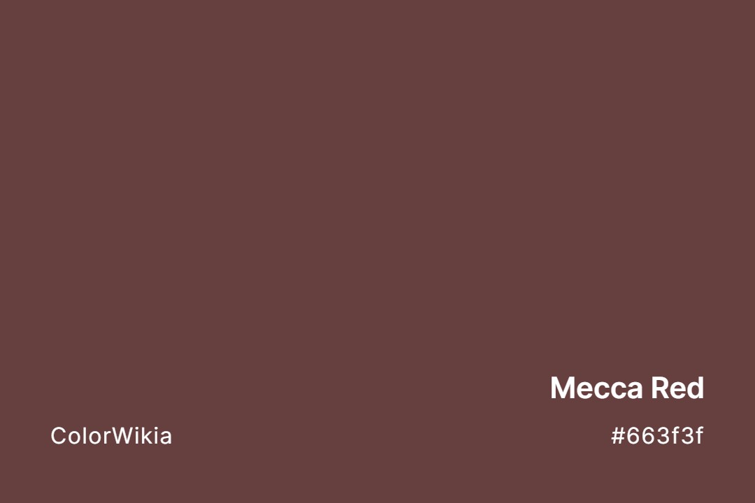 mecca red color 663f3f