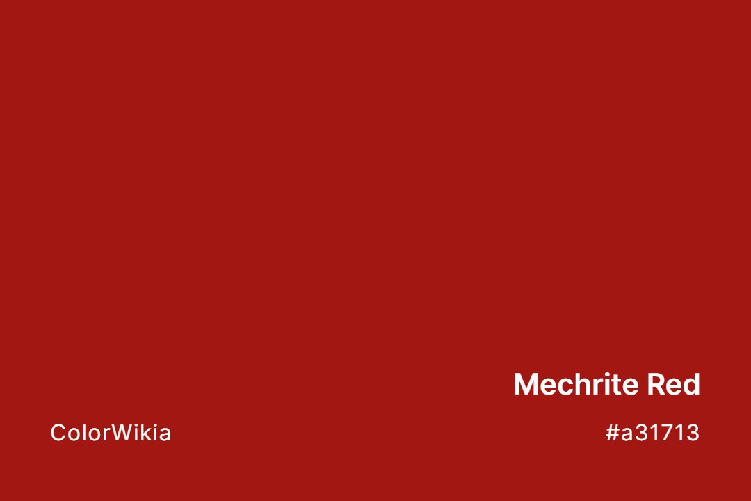 Mechrite Red Color – #a31713: Codes and Complete Breakdown