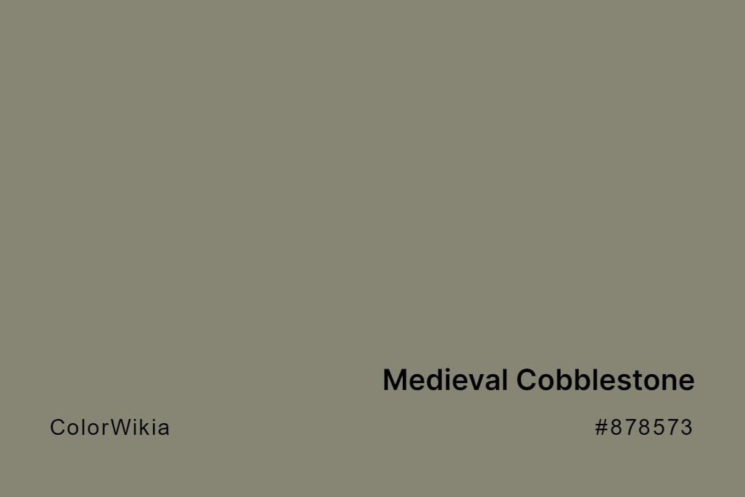 medieval cobblestone color 878573