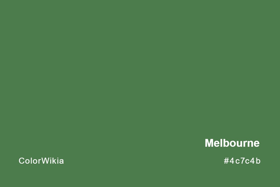 Melbourne Color – #4c7c4b: Codes and Complete Breakdown