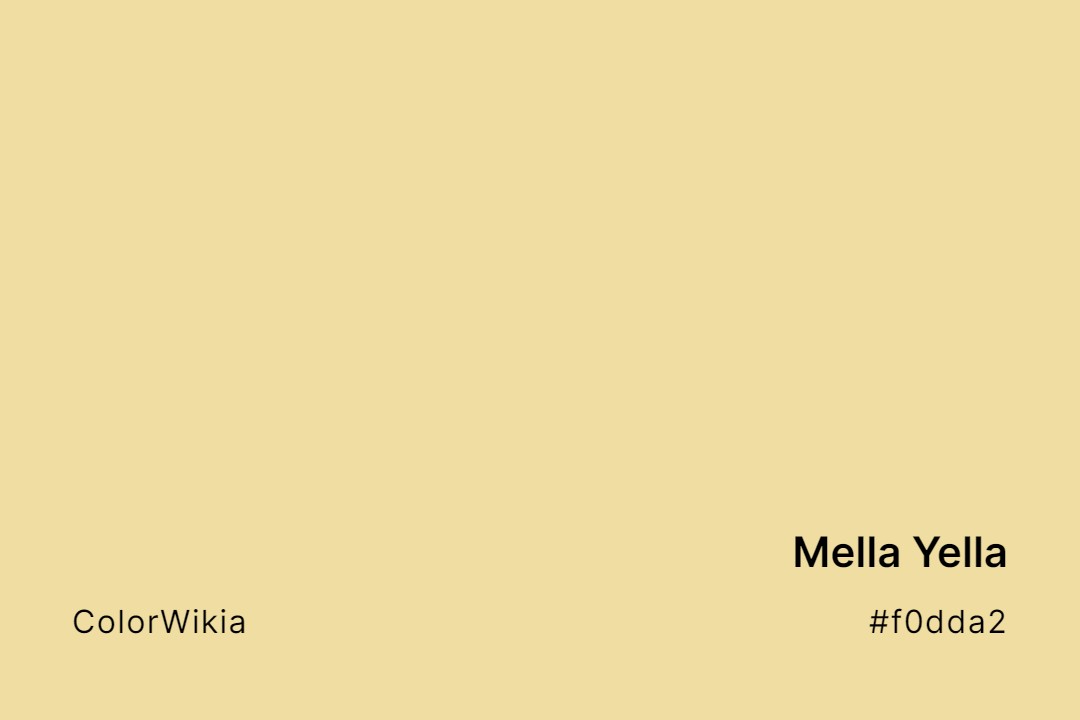 Mella Yella Color – #f0dda2: Codes and Complete Breakdown