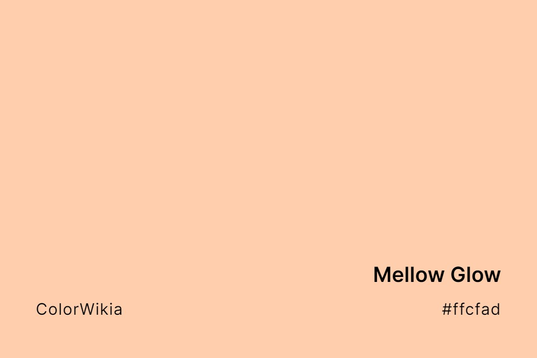 mellow glow color ffcfad