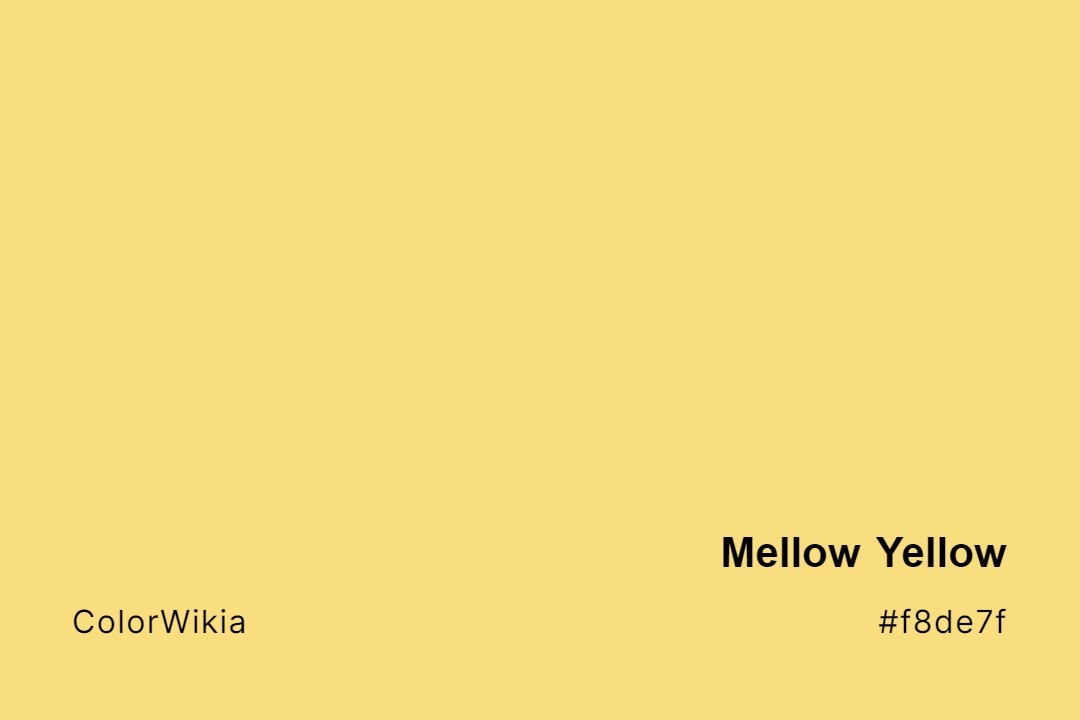 mellow yellow color f8de7f