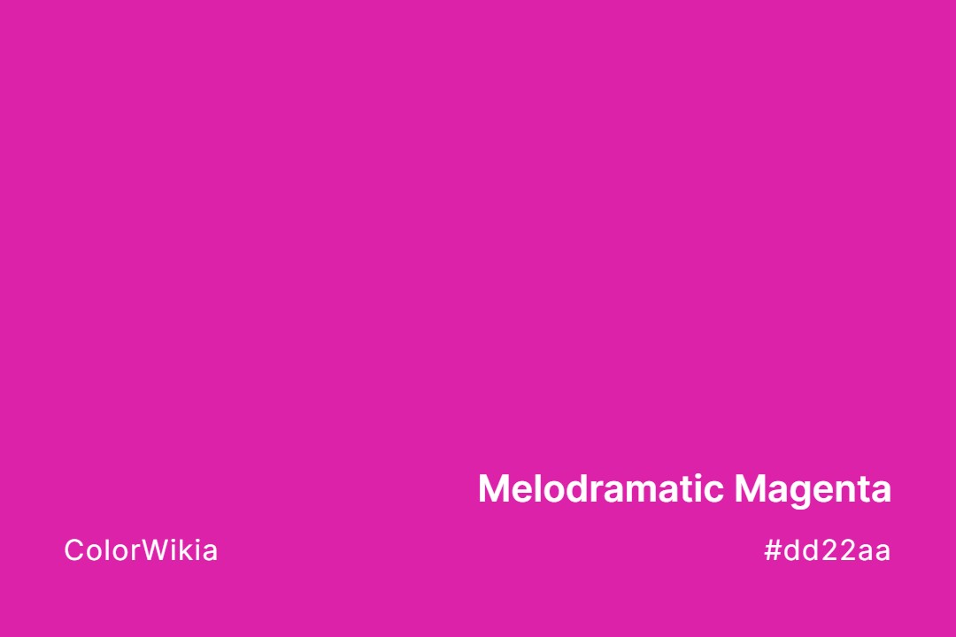 melodramatic magenta color dd22aa