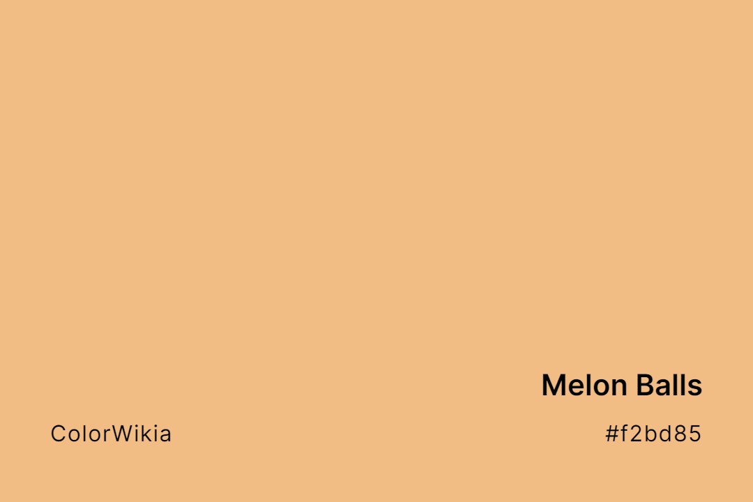 melon balls color f2bd85