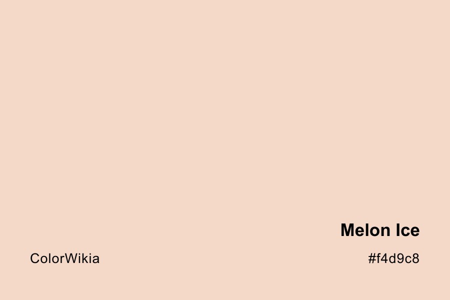 melon ice color f4d9c8