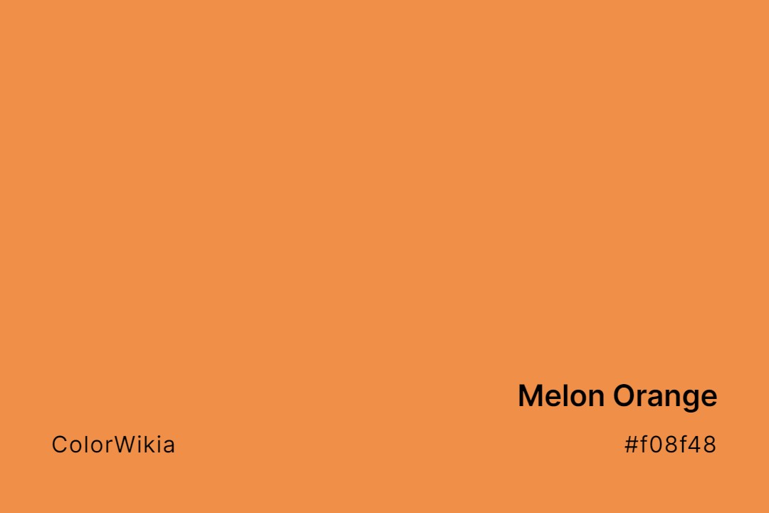 melon orange color f08f48