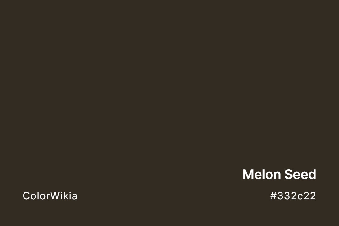 melon seed color 332c22