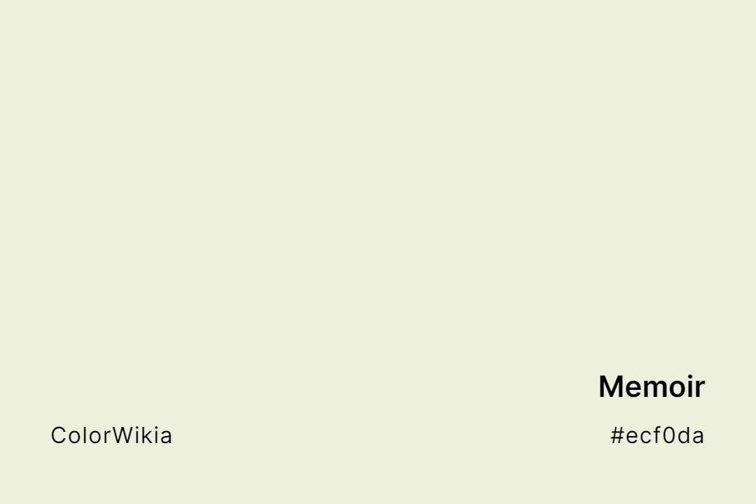 Memoir Color – #ecf0da: Codes and Complete Breakdown