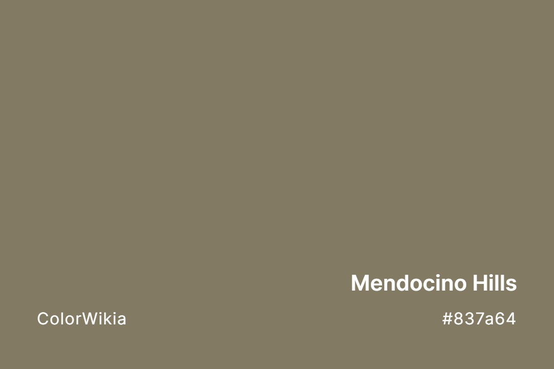 mendocino hills color 837a64
