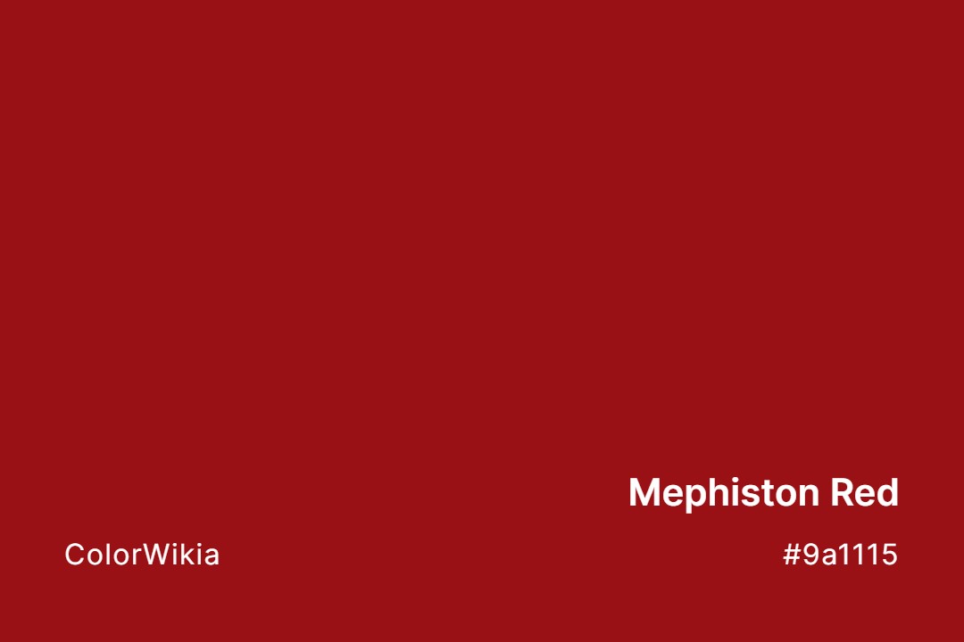 Mephiston Red Color – #9a1115: Codes and Complete Breakdown