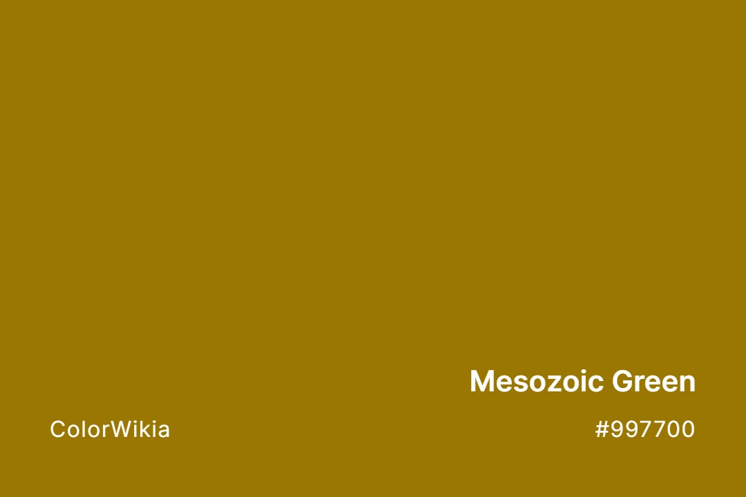 Mesozoic Green Color – #997700: Codes and Complete Breakdown