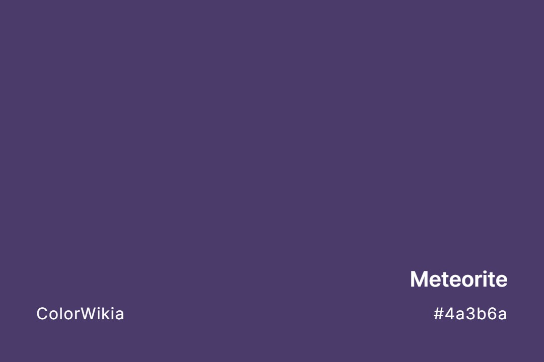 Meteorite Color – #4a3b6a: Codes and Complete Breakdown