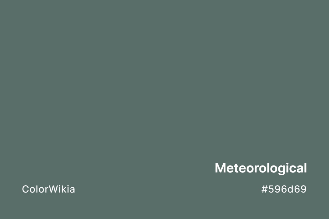 Meteorological Color – #596d69: Codes and Complete Breakdown