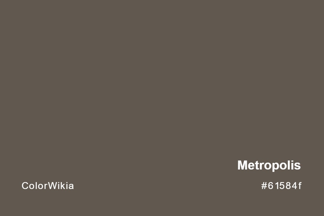 Metropolis Color – #61584f: Codes and Complete Breakdown