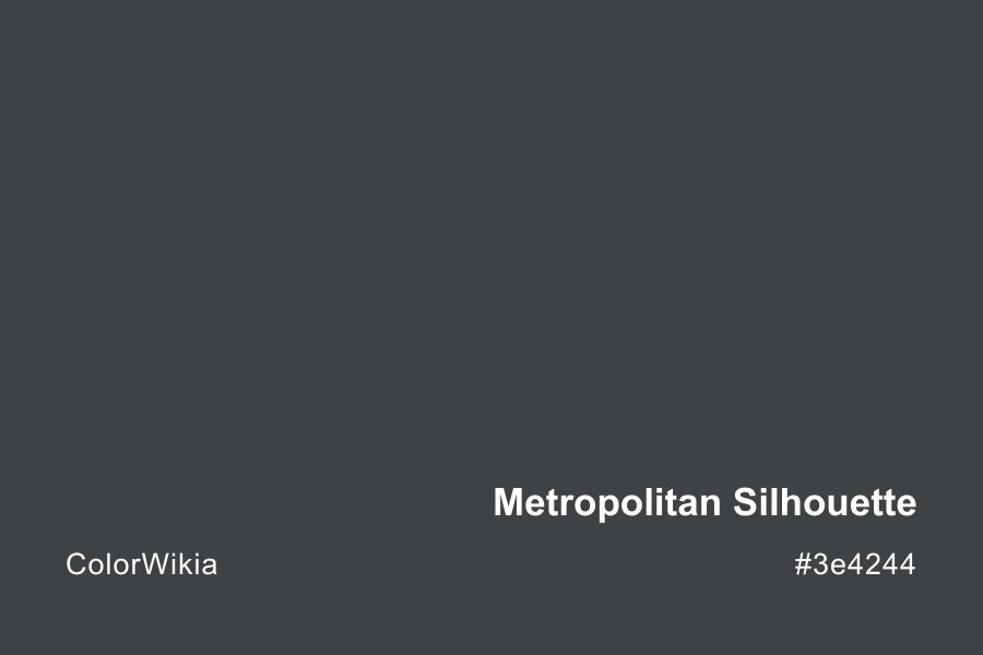 metropolitan silhouette color 3e4244