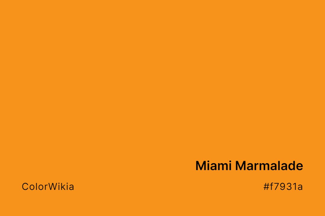 miami marmalade color f7931a