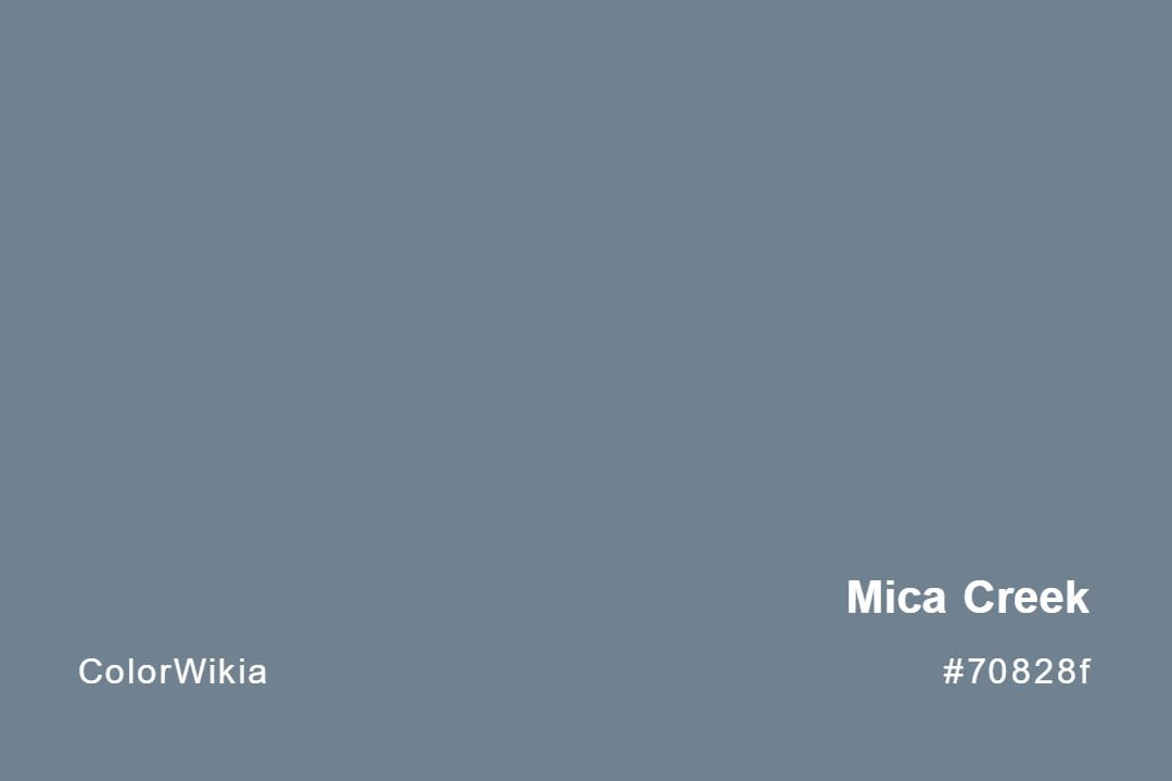 mica creek color 70828f