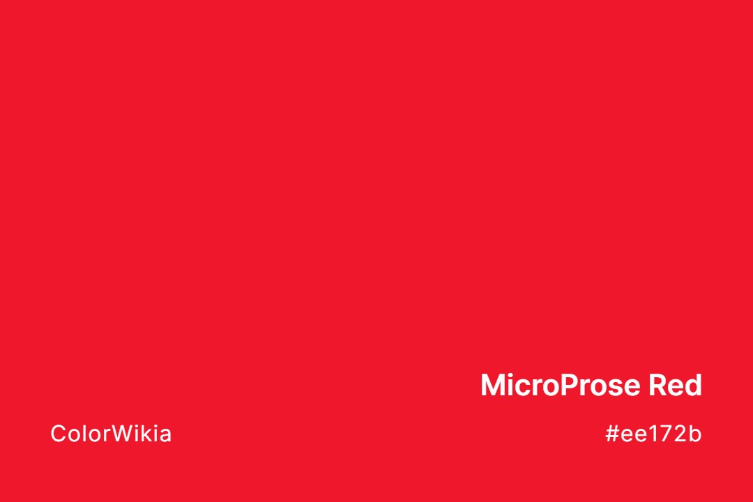 MicroProse Red Color – #ee172b: Codes and Complete Breakdown