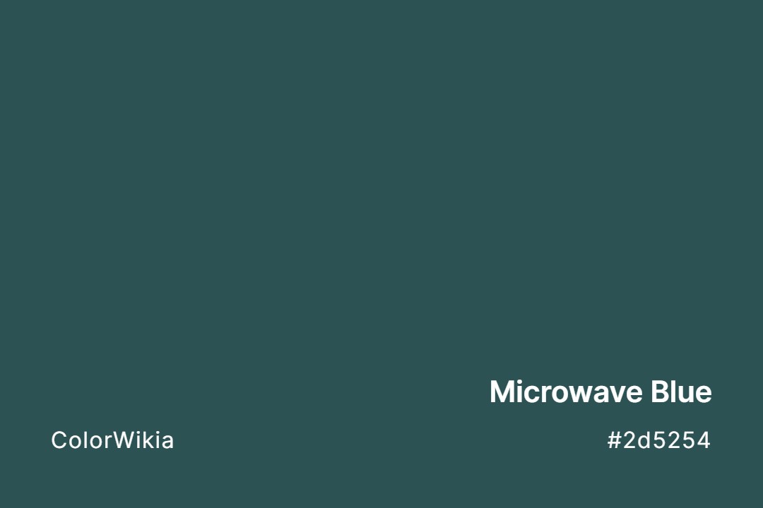 Microwave Blue Color – #2d5254: Codes and Complete Breakdown