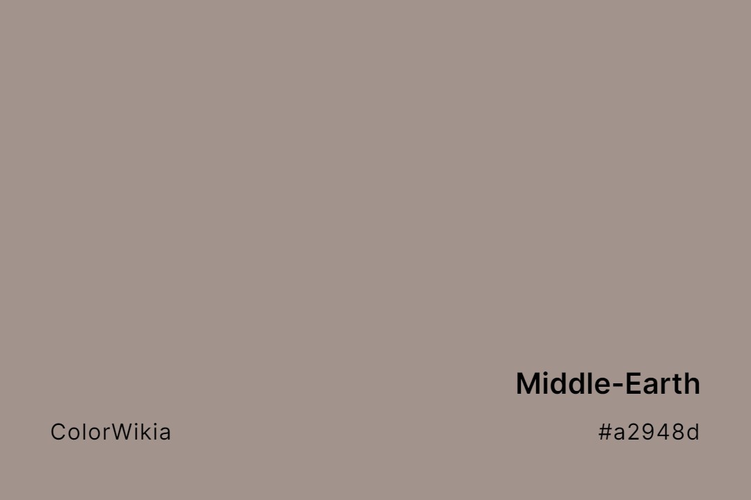 Middle-Earth Color – #a2948d: Codes and Complete Breakdown
