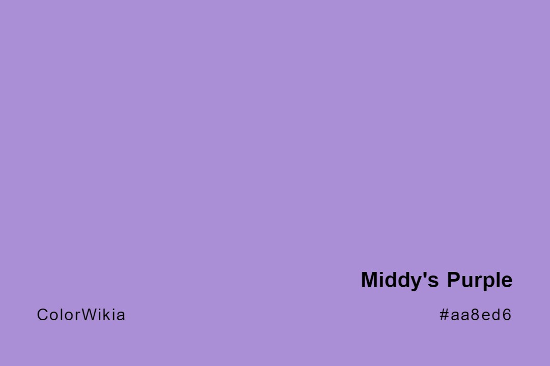 Middy’s Purple Color – #aa8ed6: Codes and Complete Breakdown