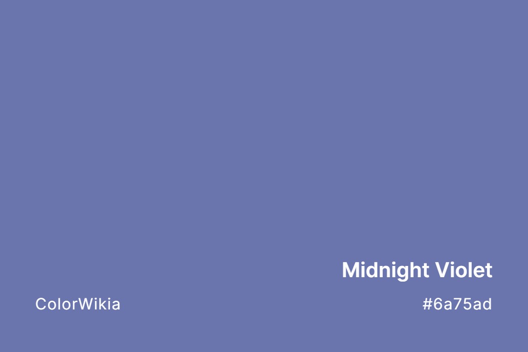 midnight violet color 6a75ad