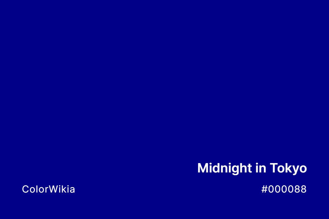 midnight in tokyo color 000088