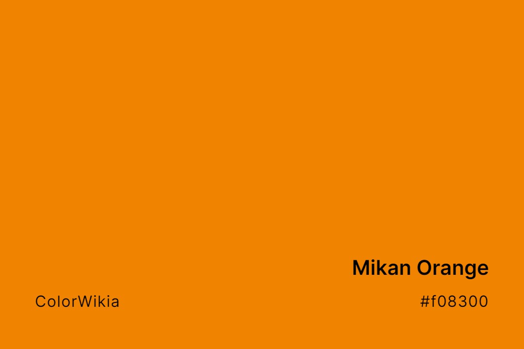 Mikan Orange Color – #f08300: Codes and Complete Breakdown