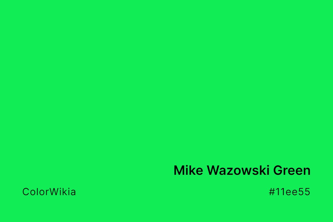 Mike Wazowski Green Color – #11ee55: Codes and Complete Breakdown
