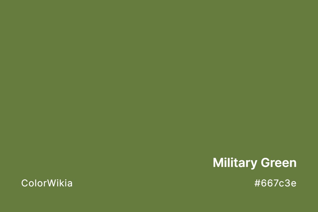 Military Green Color – #667c3e: Codes and Complete Breakdown
