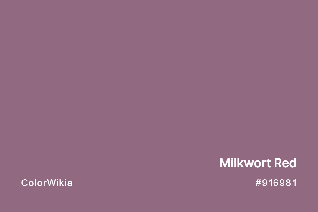 Milkwort Red Color – #916981: Codes and Complete Breakdown