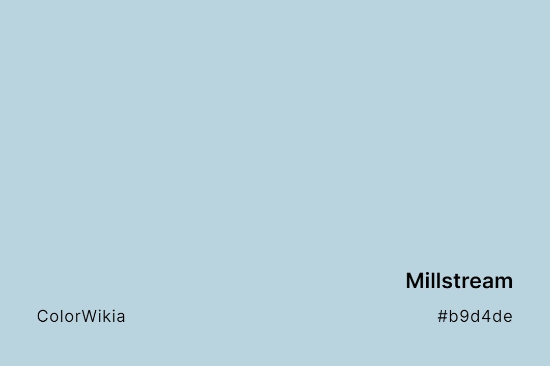 Millstream Color – #b9d4de: Codes and Complete Breakdown