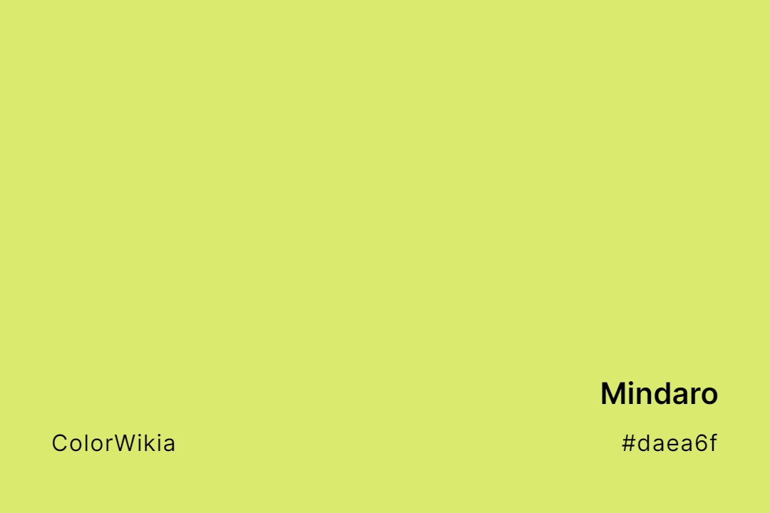 Mindaro Color – #daea6f: Codes and Complete Breakdown