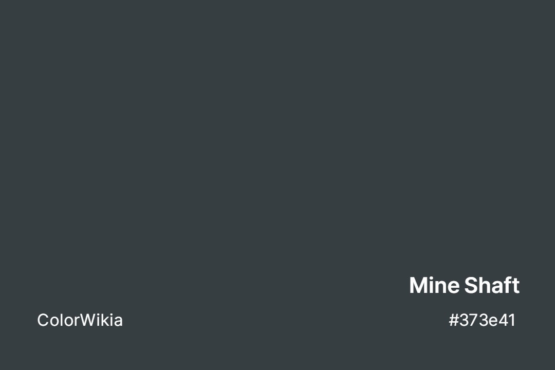 mine shaft color 373e41