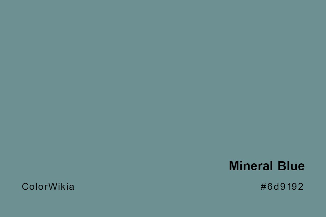 Mineral Blue Color – #6d9192: Codes and Complete Breakdown