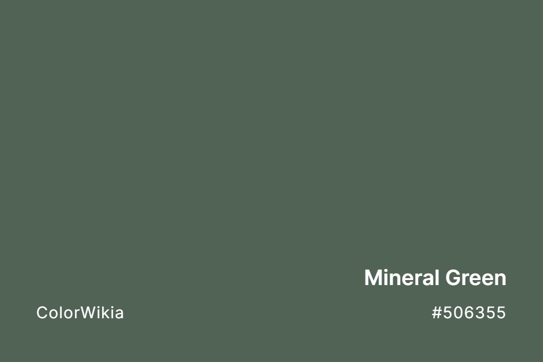 Mineral Green Color – #506355: Codes and Complete Breakdown