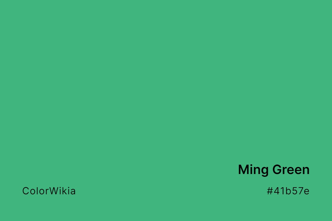 Ming Green Color – #41b57e: Codes and Complete Breakdown