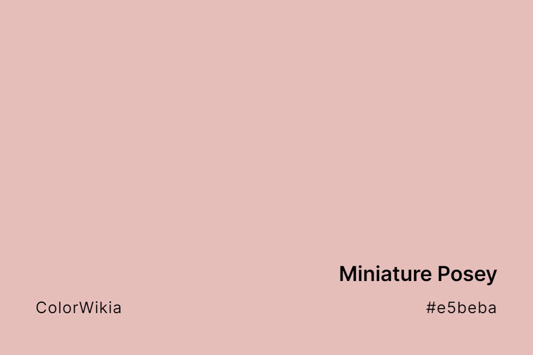 miniature posey color e5beba