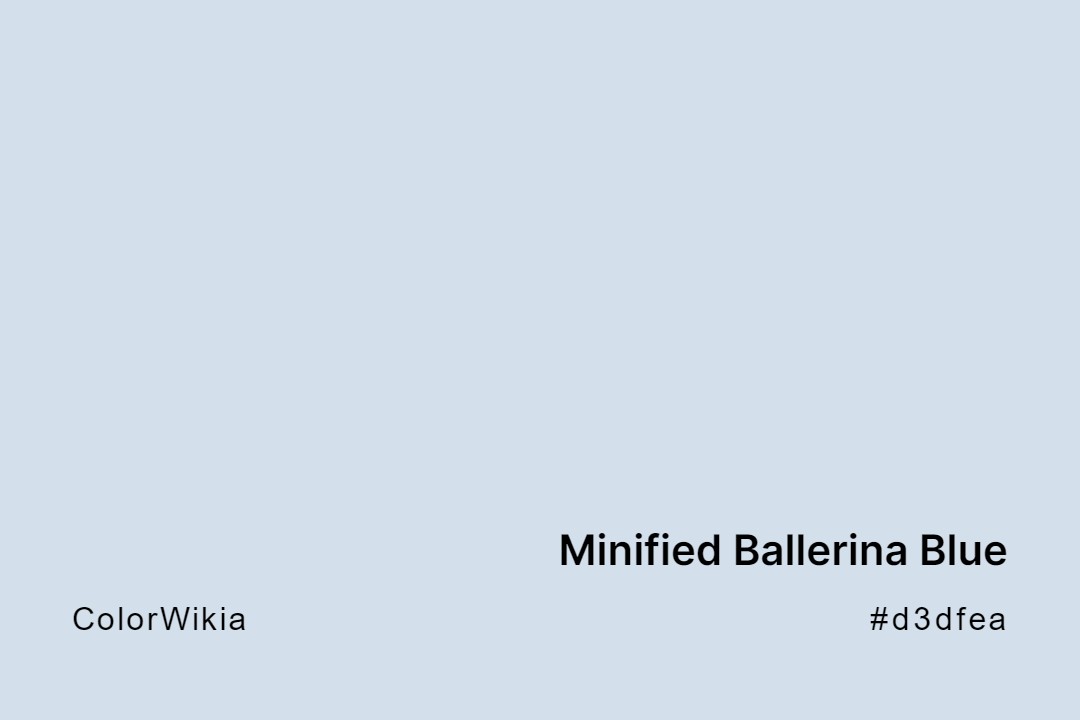 minified ballerina blue color d3dfea