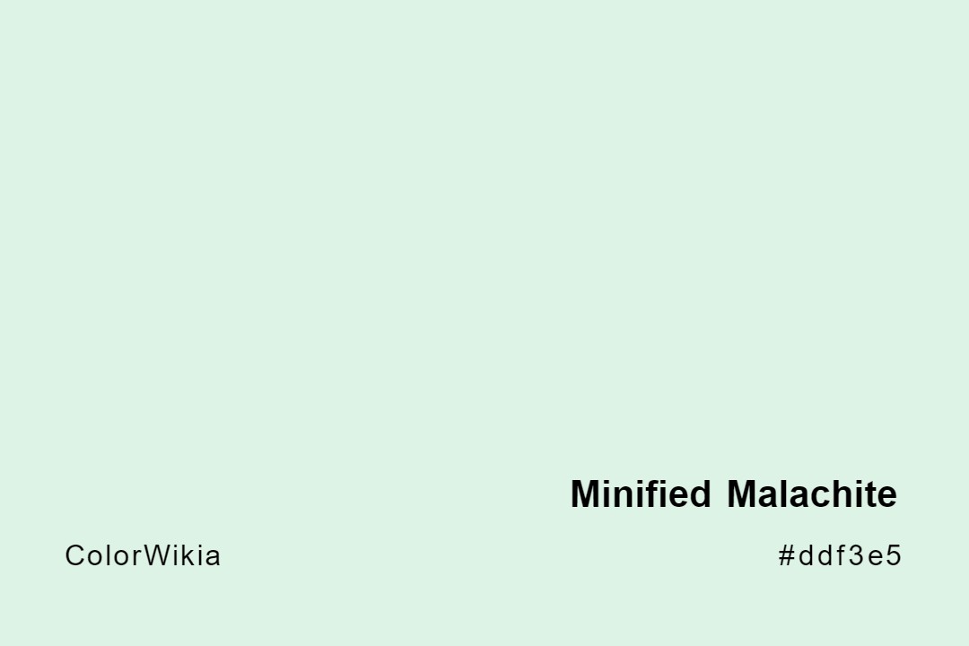 minified malachite color ddf3e5