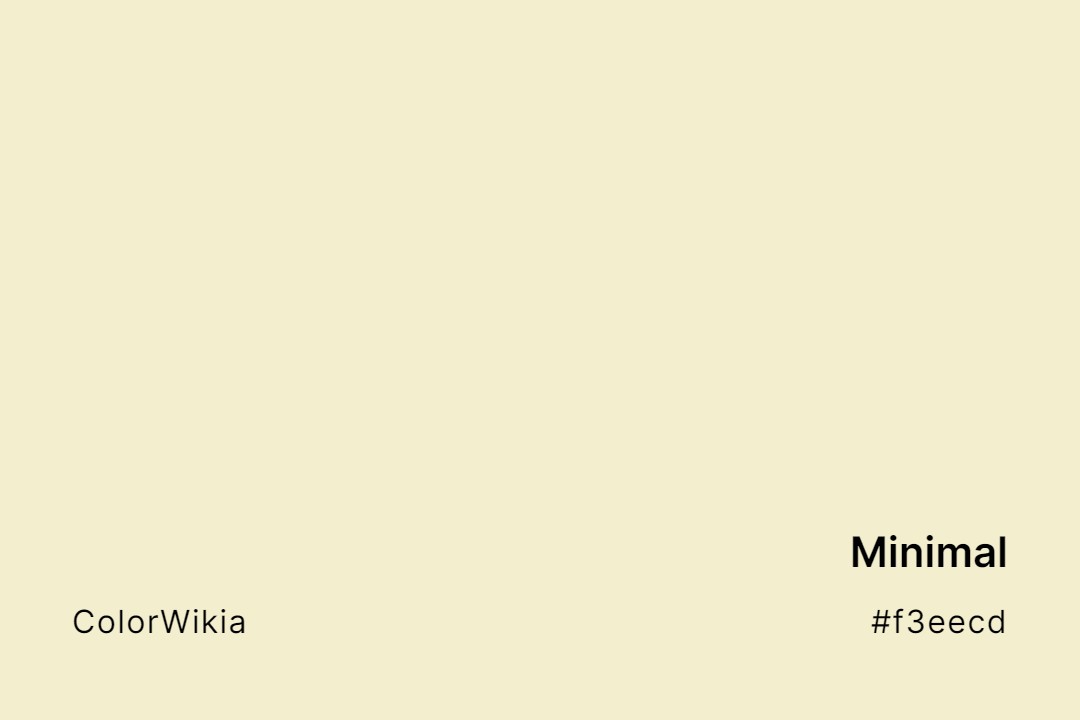 Minimal Color – #f3eecd: Codes and Complete Breakdown