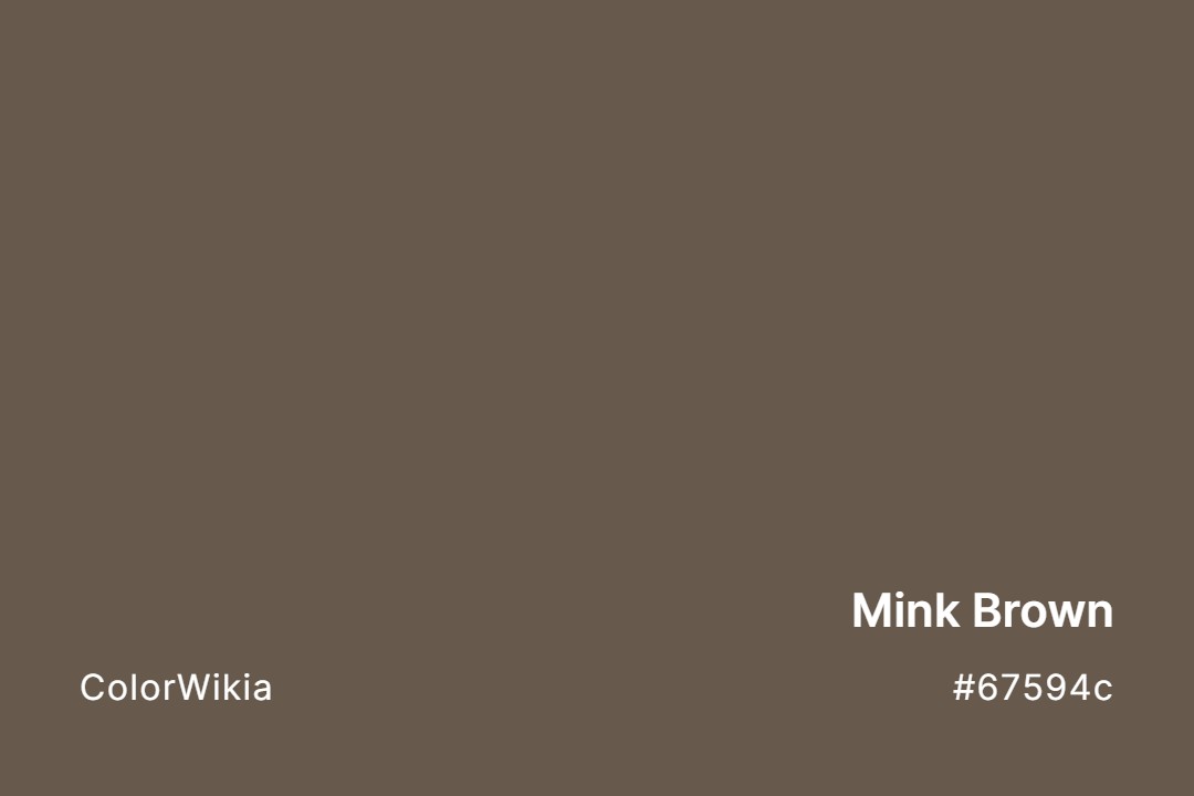 mink brown color 67594c