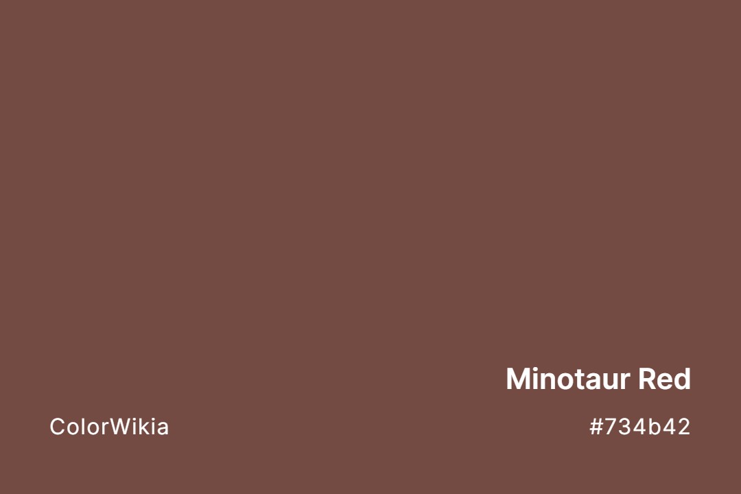 Minotaur Red Color – #734b42: Codes and Complete Breakdown