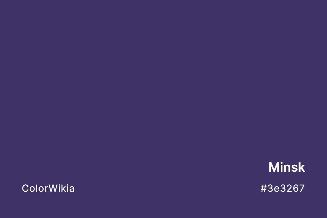 Minsk Color – #3e3267: Codes and Complete Breakdown