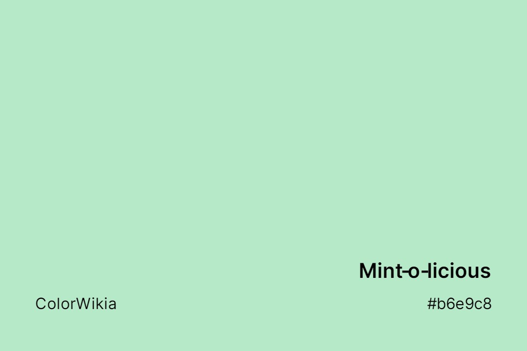 Mint-o-licious Color – #b6e9c8: Codes and Complete Breakdown